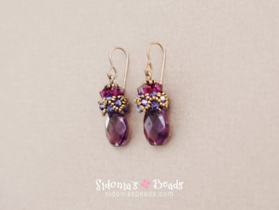 Beaded Cap Earrings - Beading Tutorial