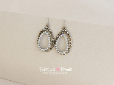 Open Teardrops Earrings - Beading Tutorial