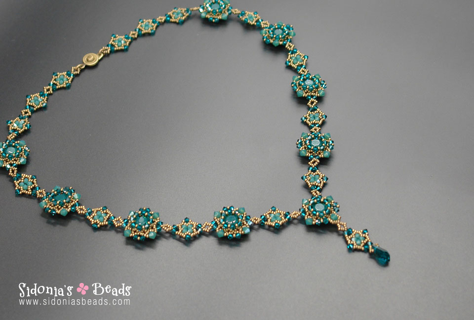 Free pattern for beaded necklace Siren | Beads Magic
