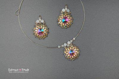 Sunset Pendant and Earrings - Beading Tutorial