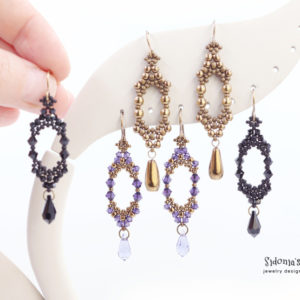 alice's earrings beading tutorial