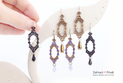 alice's earrings beading tutorial